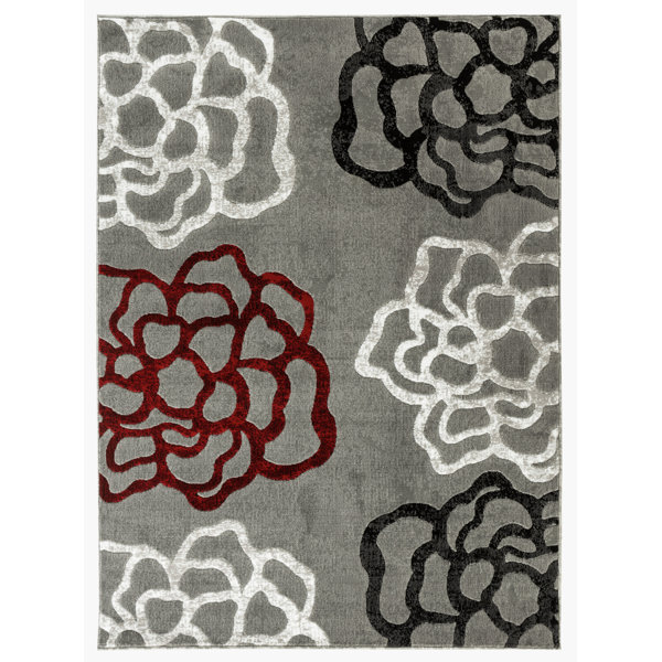 Ebern Designs Kimbrel Floral Rug & Reviews Wayfair